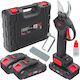 Red Technic Baumschere Batterie 20V 2x2Ah/2Ah mit Maximalem Schnittdurchmesser 30mm im Transportkoffer