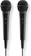 HAMA Microfoane Karaoke Cu Fir 00046002 Negru