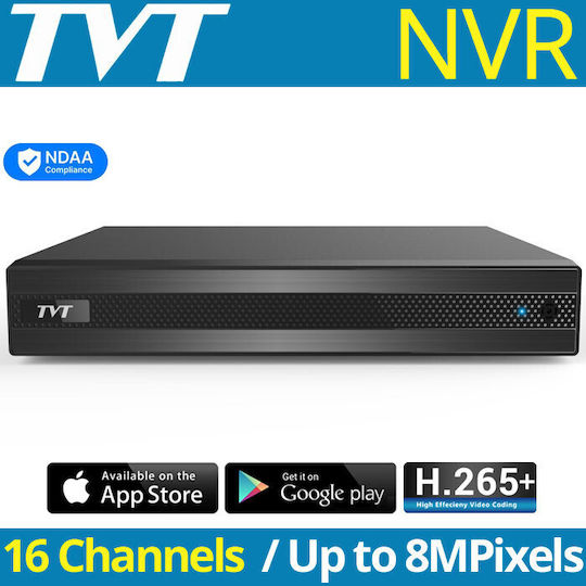 TVT Записващо устройство NVR 16 Канала TD-3016H1-A1