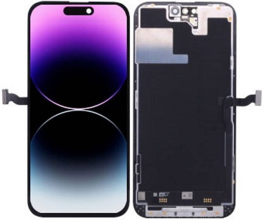 Οθόνη OLED Soft με Μηχανισμό Αφής για iPhone 15 (Μαύρο)