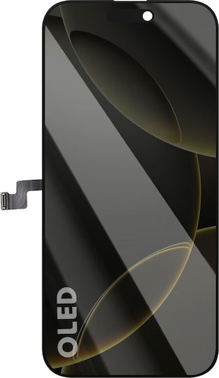 Ecran Soft OLED Avizar Compatibil iPhone 16 Pro Max Afișaj Neted Ecran Tactil Receptiv Negru