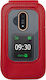 Bigben Handyhülle Doro 7080 6880 Leva Telefon Faltbare Klappe Nackenriemen Rote Farbe