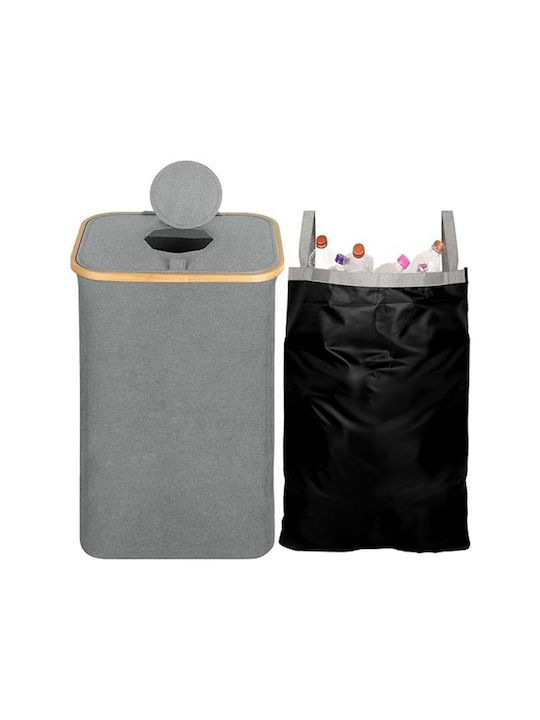 Belle Vous Coș de Reciclare Plastic Gri 80lt 1buc