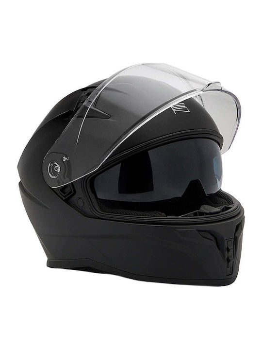 Zen ZN-869 Black Matt Motorcycle Helmet Full Fa...
