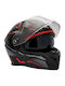 Zen ZN-869 Matt Black/Light Blue Motorcycle Helmet Full Face ECE 22.06 with Sunvisor