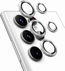 Protecție Cameră Tempered Glass Silver pentru Samsung Galaxy S22 Ultra