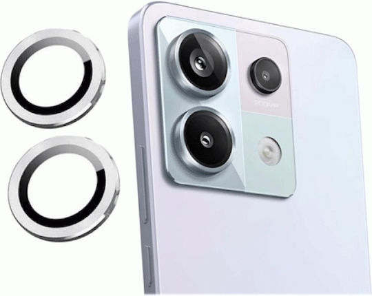 Προστασία Κάμερας Tempered Glass Ασημί για το Xiaomi Redmi Note 13 5G, Note 13 Pro 5G