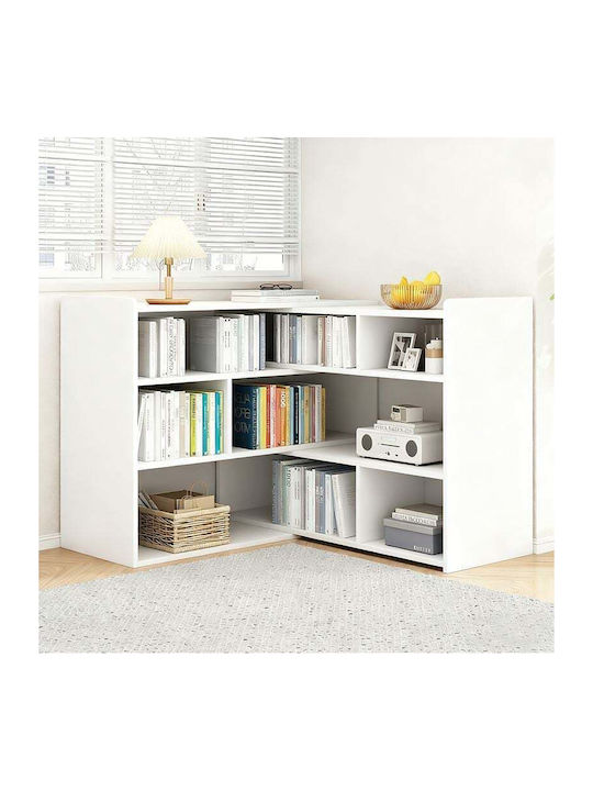 Bibliothek Multi Weiß 150x24x90cm E03202