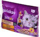 Whiskas Υγρή Τροφή για Ενήλικες Γάτες σε Φακελάκι με Κοτόπουλο 4x85gr