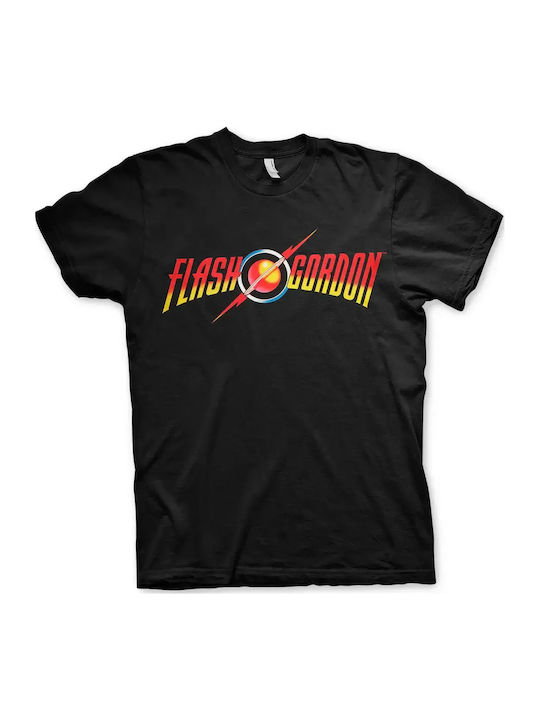 T-shirt Flash Gordon Logo Kf-1-fg004-h64-8-bk