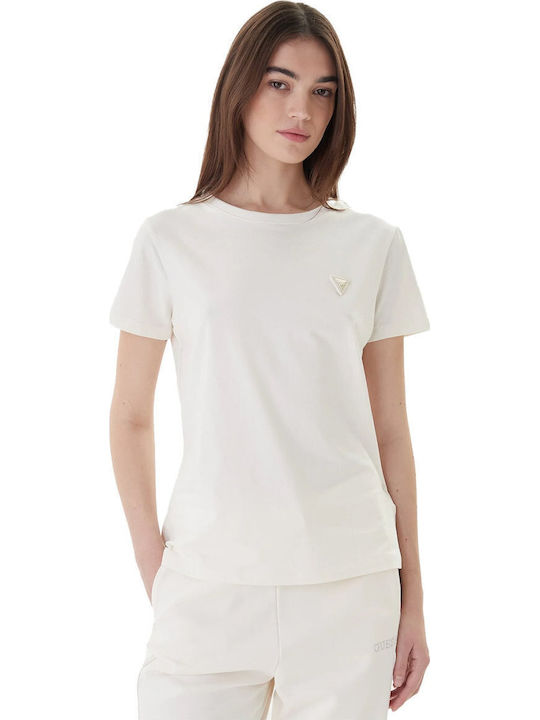 Guess Damen T-shirt Dove Weiß