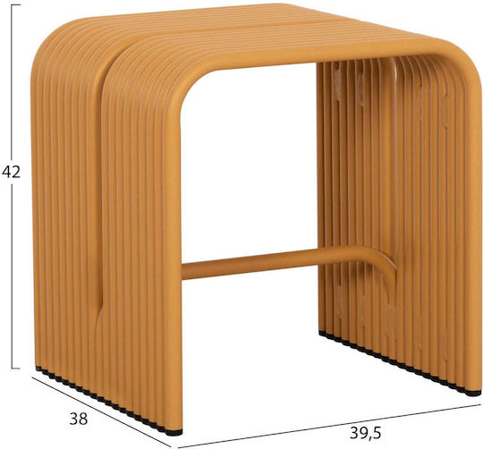Scaune Camera de zi Metal Mustard Color 40x38x42buc