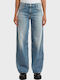 Contor 3d Γυναικείο Jean Παντελόνι σε Loose Εφαρμογή Dark Aged Denim