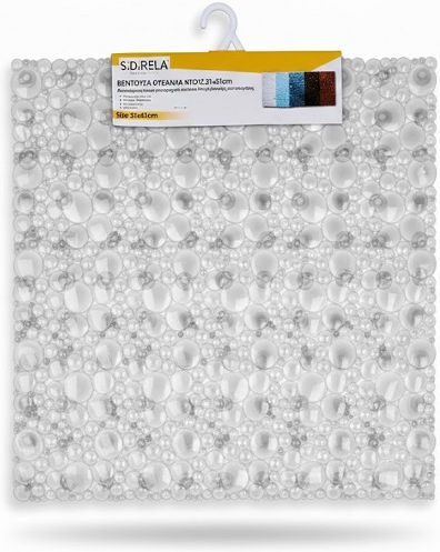 Sidirela Rutschfeste Badematte mit Saugnäpfen Transparent 50x50εκ. Sidirela Rutschfeste Badematte mit Saugnäpfen Transparent 50x50εκ.