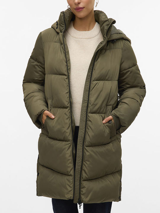 Vero Moda Γυναικείο Μπουφάν για Χειμώνα Χακί