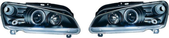 Μπροστινά Φανάρια Angel Eyes 1 Halo Rim Peugeot 106 1991–2003 Μαύρο 2 Τμχ Fkfs8075