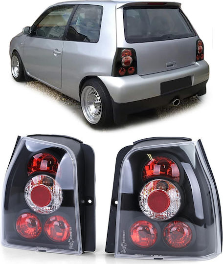 Taillights Seat Arosa Vw Lupo Lexus Look Black 2 Pieces