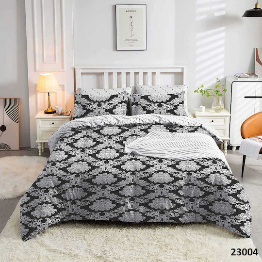 Marwa 23004 Bettlaken King Size mit Gummibettlaken 180x200+30cm Mehrfarbig (4 Stück)