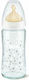 Nuk Glass Baby Bottle First Choice Plus Tempera...