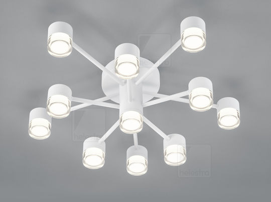 Helestra Plafonieră de Tavan Albă cu LED Integrat