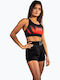 Women's Sports Bra without Padding Black/red