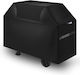 Vevor Grill Cover Bbq Covers 65 Inch Outdoor Grills Waterproof Fade Resistant Weather Resistant 600d Heavy Duty Polyester Easy Installation Removal Hook and Loop Straps Black