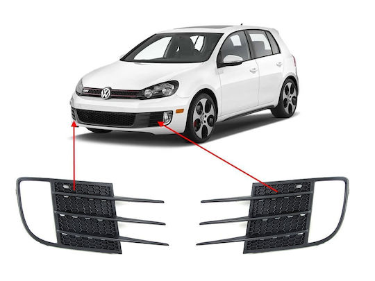 Σετ Σίτες Κάλλυμα Προβολών Ομίχλης Vw Golf 6 Look Gti Crp_26440