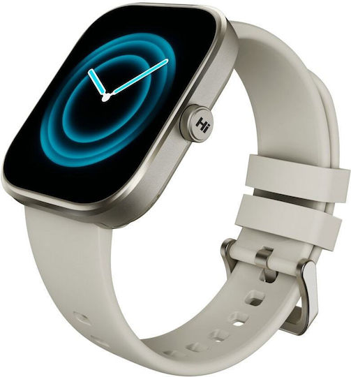 HiFuture Lume Pro Aluminium 46mm Waterproof Smartwatch with Heart Rate Monitor (Beige)