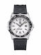 Men's Watch Battery with Black Rubber Strap
