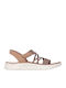 Go Walk Flex Flache Sandalen für Damen in Braun Farbe