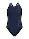Activewear Swimsuit Navy Blue/Sage