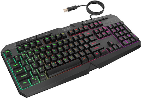 Swissten Gaming Πληκτρολόγιο με RGB φωτισμό (Αγγλικό US)