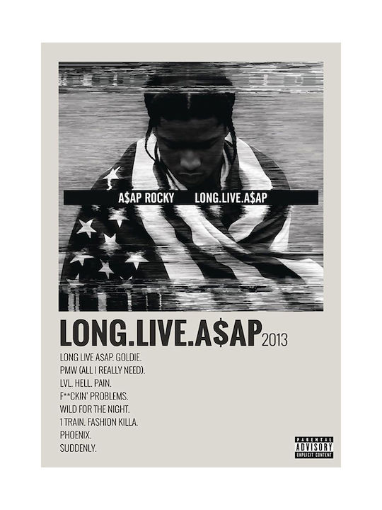 Music Poster Long.live.a$ap A$ap Rocky Ms549 21cm x 30cm