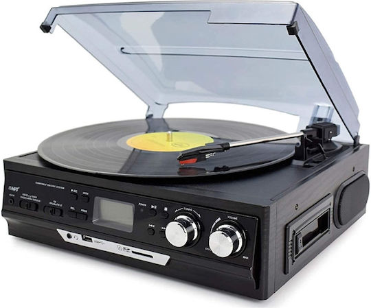 RetroSound T365 Πικάπ με Ενσωματωμένα Ηχεία Μαύρο