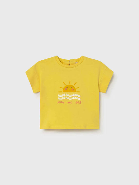 Mayoral Παιδικό T-shirt Κιτρινο