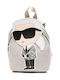 Karl Lagerfeld Παιδική Τσάντα Πλάτης Μπεζ