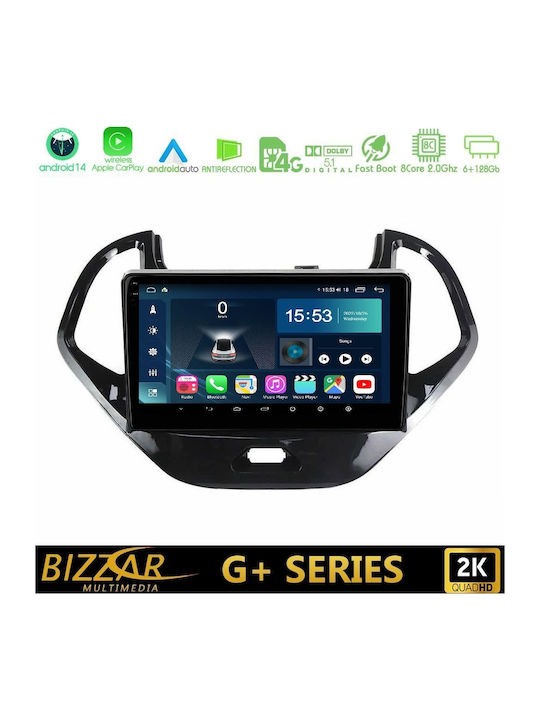 Bizzar Auto-Audiosystem für Ford E-Commerce-Website 2016-2020 (Bluetooth/USB/WiFi/GPS/Apple-Carplay/Android-Auto) mit Touchscreen 9"