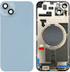 Apple Iphone 14 Plus Back Glass Without Nfc Enlarged Camera Frame Blue Compatible