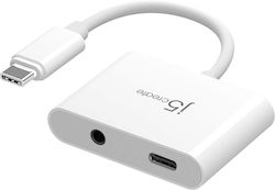 J5create JCA122-N USB-C Male to USB-C / 3.5mm Female J5create JCA122-N USB-C Male to USB-C / 3.5mm Female
