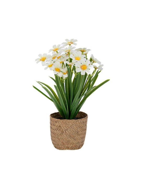 Artificial Plant in Small Pot Daisy Yellow 9cm Iliadis