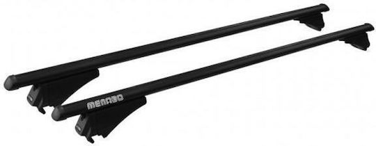 Menabo Car Roof Bars Aluminum Tiger Black 118.5 Cm Black Color Volvo XC70 P24 5 Doors 2007>2016 Flush Or Raised Rails 2 Pieces 8590/mb Menabo Mp.8590/mb-134