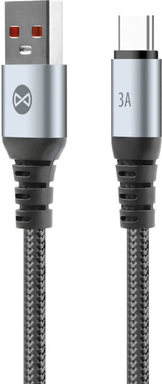 Forever Cablu USB 2.0 USB-C Masculin - USB-C 18W Negru 1m