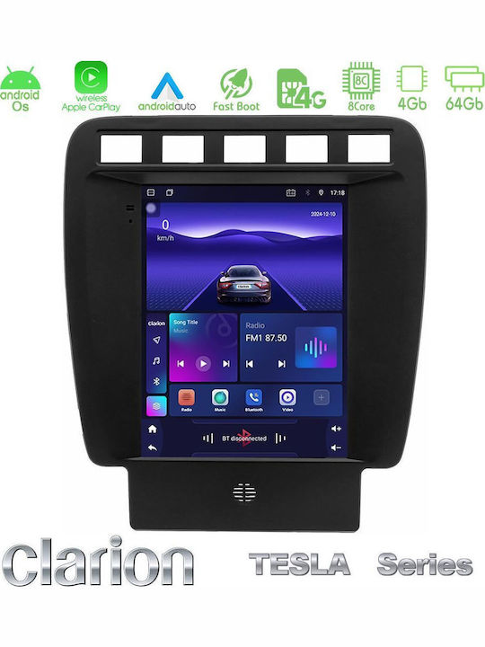Clarion Car Audio System for Porsche Cayenne 2003-2010 (Bluetooth/USB/AUX/WiFi/GPS/Apple-Carplay/Android-Auto) with Touch Screen 9.7"
