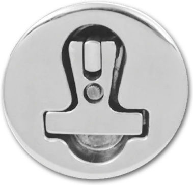 Runde T-Schloss mit Inox 316 Schlüssel 79mm