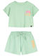 Kids' Set with Shorts Summer 2pcs Bay Leaf Mint Summer