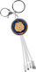 Yello Koko Cable Usb 3 In 1 Micro-usb Usb-c Lightning Design Astrology Leo Keyring White