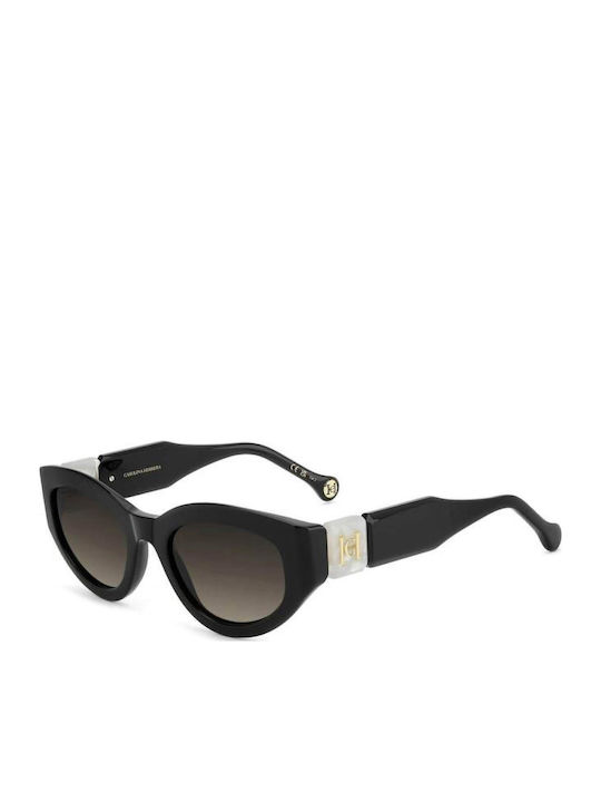 Carolina Herrera Unisex Sunglasses with Black Frame and Grey Gradient Lenses