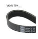 Skfvkmv7pk1473 Poly-v Belt Toyota Hilux 01+ 2kd Kdn165 170 190
