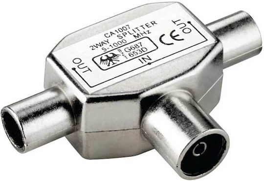 ATC Rf Female Converter Coaxial female to Coaxial 2x male 1pcs