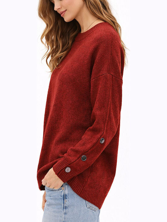 Cuca Damen Pullover Bordeaux